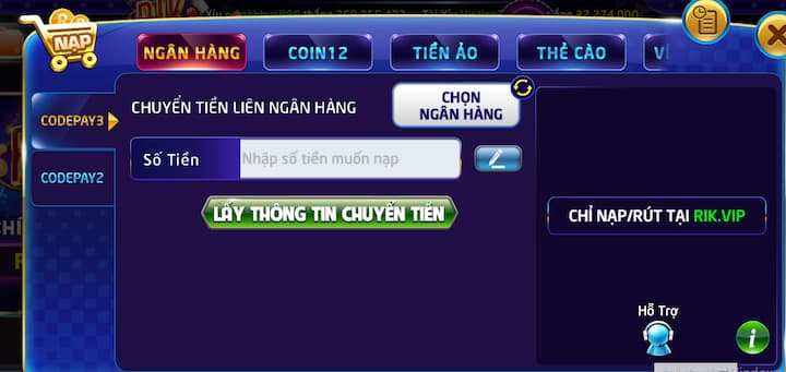 Lợi ích khi nạp tiền nổ hũ Rikvip
