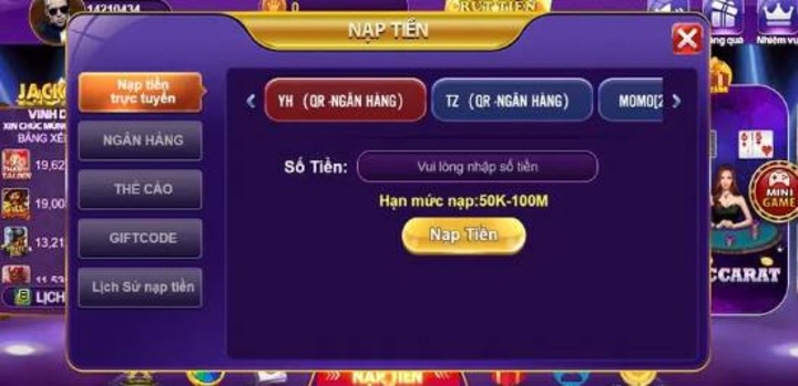 Hướng dẫn giao dịch tại game đổi thưởng rút thẻ cào 68 gb