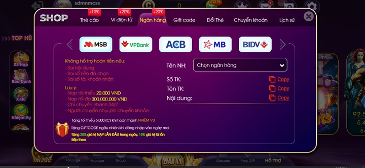 3 bước tham gia đánh bài rút về ngân hàng choang club