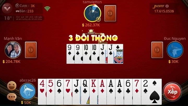 Chia sẻ luật chơi Tiến lên đếm lá kiếm tiền online