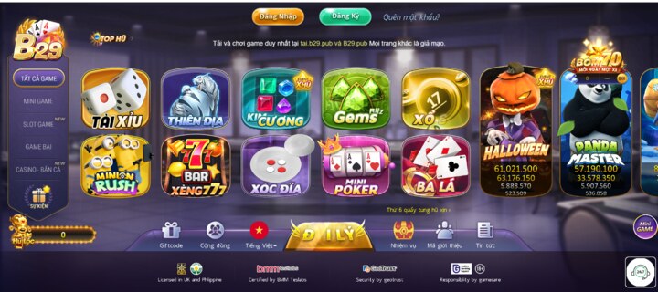 Ưu điểm của top game bài đổi thưởng B29