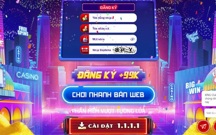 Hướng dẫn đăng ký Kingclub