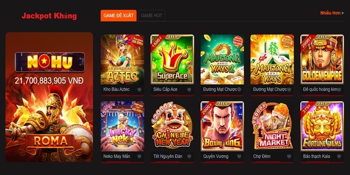 Tổng hợp sản phẩm giải trí tại game bài đổi thẻ Nohu52