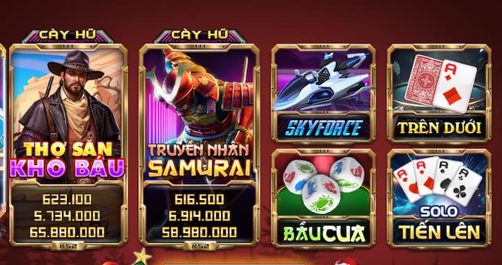 Các sảnh game cá cược hấp dẫn nhất tại King52