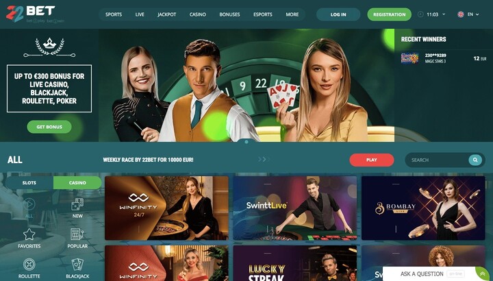 Kho game bất tận tại nhà cái 22bet