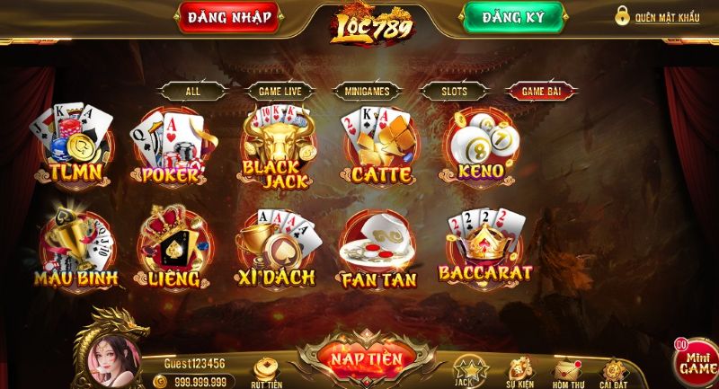 Quy trình đặt cược game bài đổi thưởng uy tín Loc789