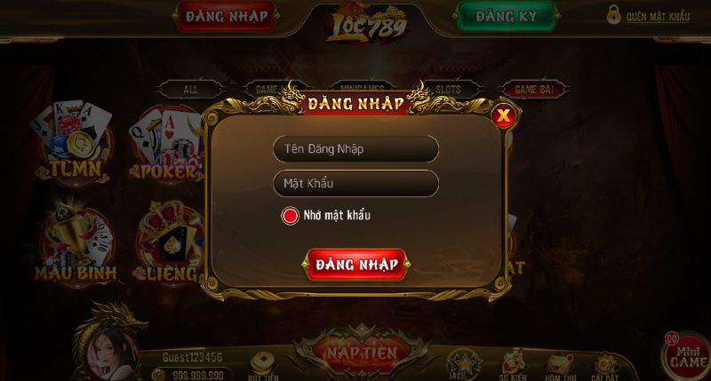 Quy trình đặt cược game bài đổi thưởng uy tín Loc789