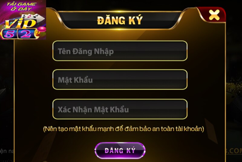 Hướng dẫn đăng ký Vip52