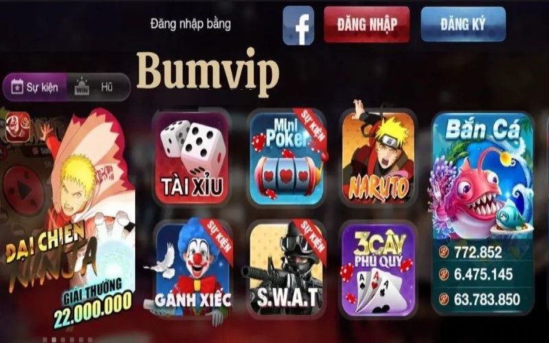 Kho game đồ sộ game bài đổi thẻ Bumvip có gì nổi bật?