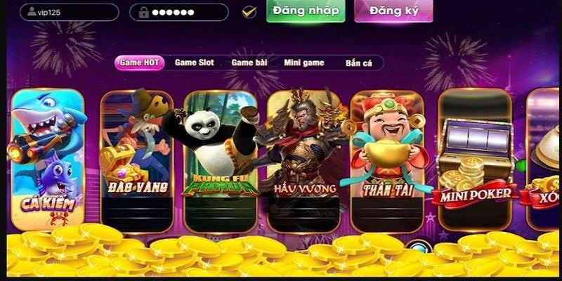 Các sảnh game Maxclub đang của cổng game