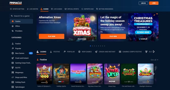 Dòng game cược mà Pinnacle đang cung cấp