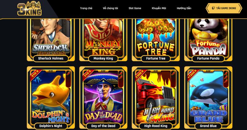 Danh sách game slot nổ hũ siêu hot 