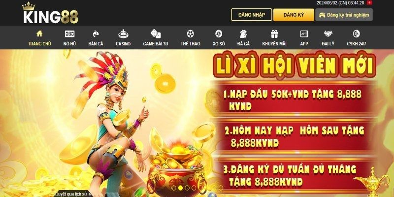 Vui chơi với các tựa game hot hit của King88